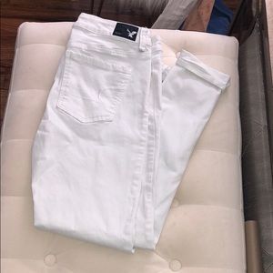 White American Eagle Jeggings